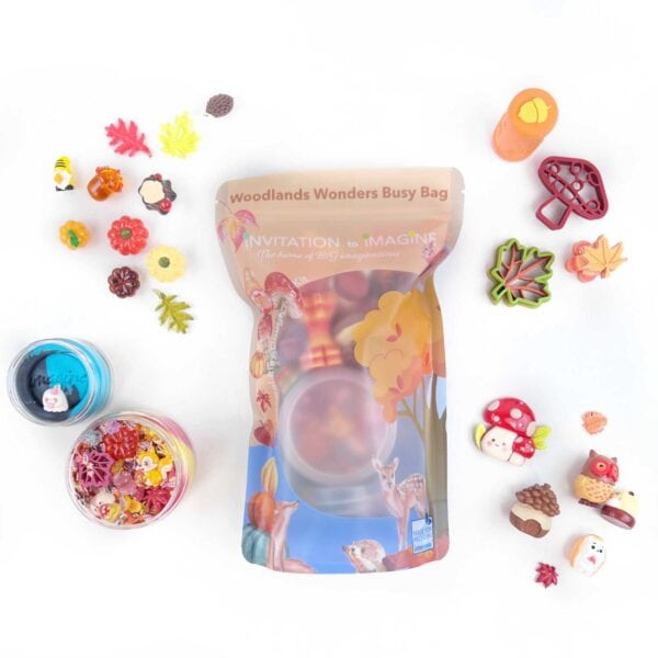 Invitation to Imagine Woodlands Wonders Busy Bag met Dutch Dough en bosaccessoires