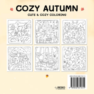 Achterkant van Cozy autumn boek