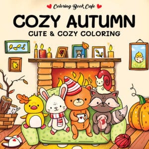 Voorkant van Cozy autumn kleurboek