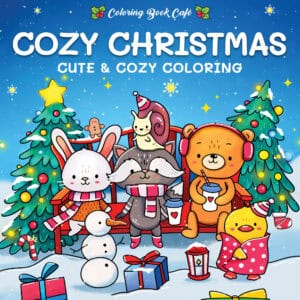 Voorkant van Cozy Christmas kleurboek