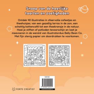 Achterkant van Cozy & cute in de bakkerij boek