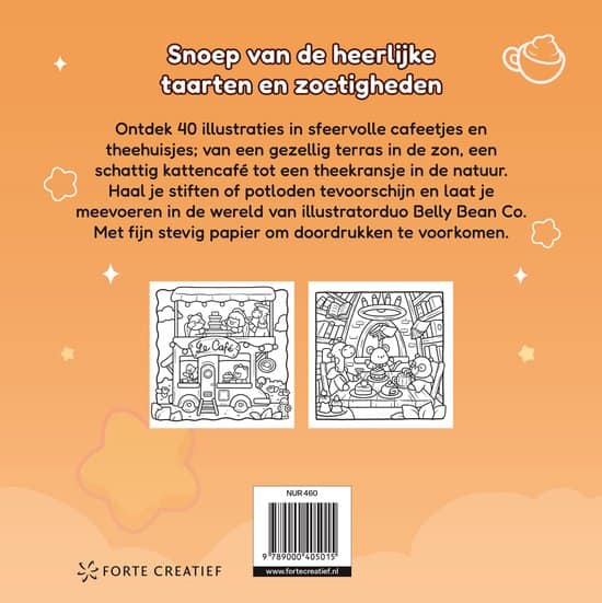 Achterkant van Cozy & cute in de bakkerij boek Achterkant van Cozy & cute in de bakkerij boek