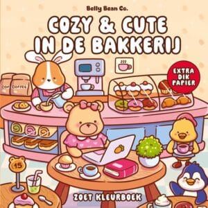 Voorkant van Cozy & cute in de bakkerij kleurboek