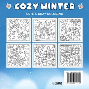 Achterkant van Cozy winter boek