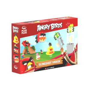 Verpakking van Plus-Plus Angry Birds Slingshot Smash met 300 bouwstenen