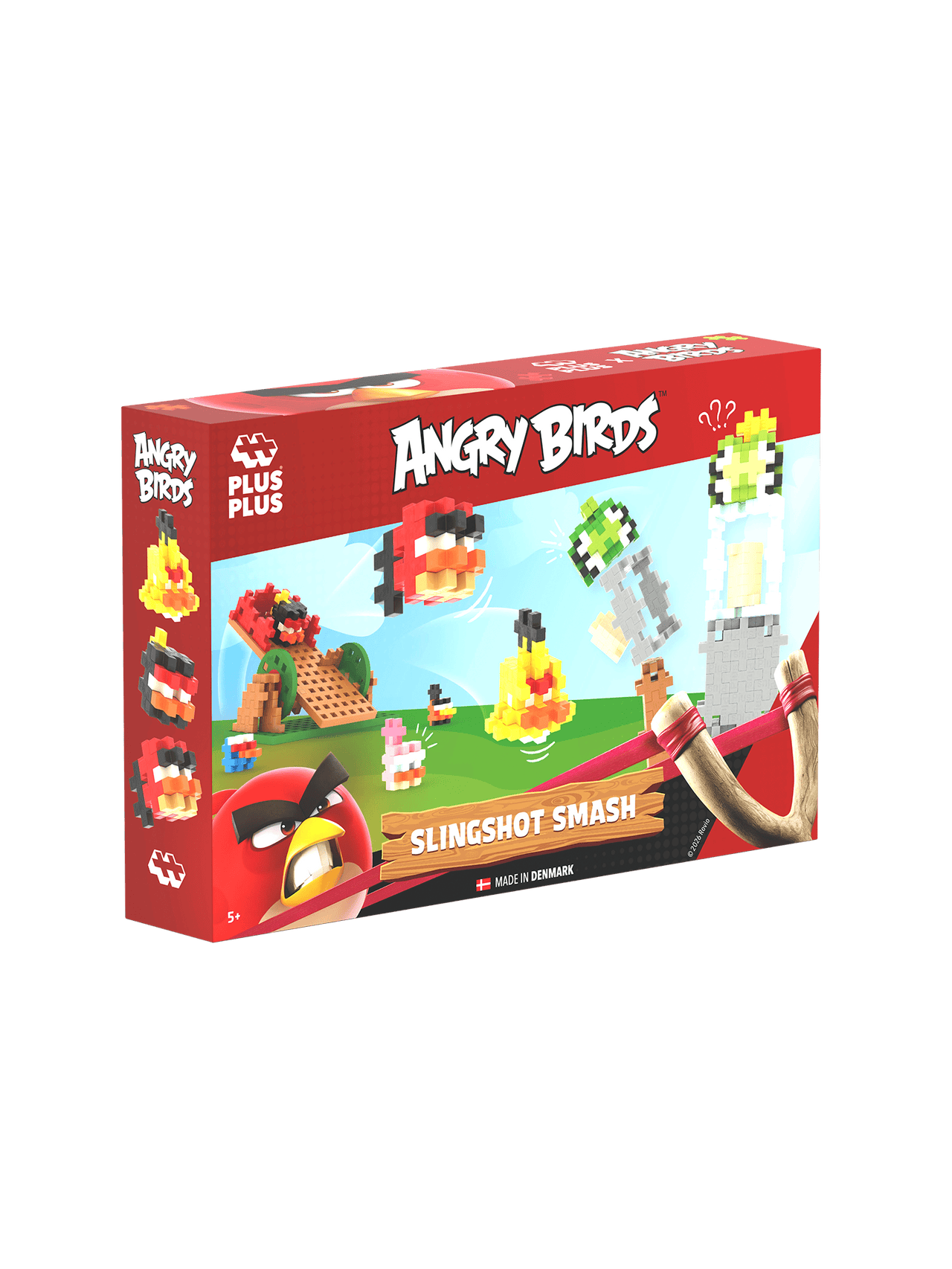 Verpakking van Plus-Plus Angry Birds Slingshot Smash met 300 bouwstenen Verpakking van Plus-Plus Angry Birds Slingshot Smash met 300 bouwstenen